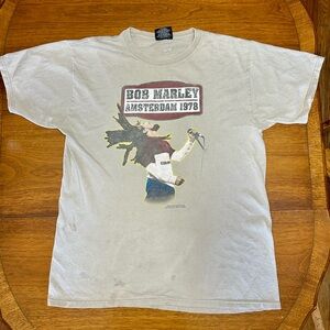 Vintage Bob Marley Amsterdam 1978 tee shirt 2004